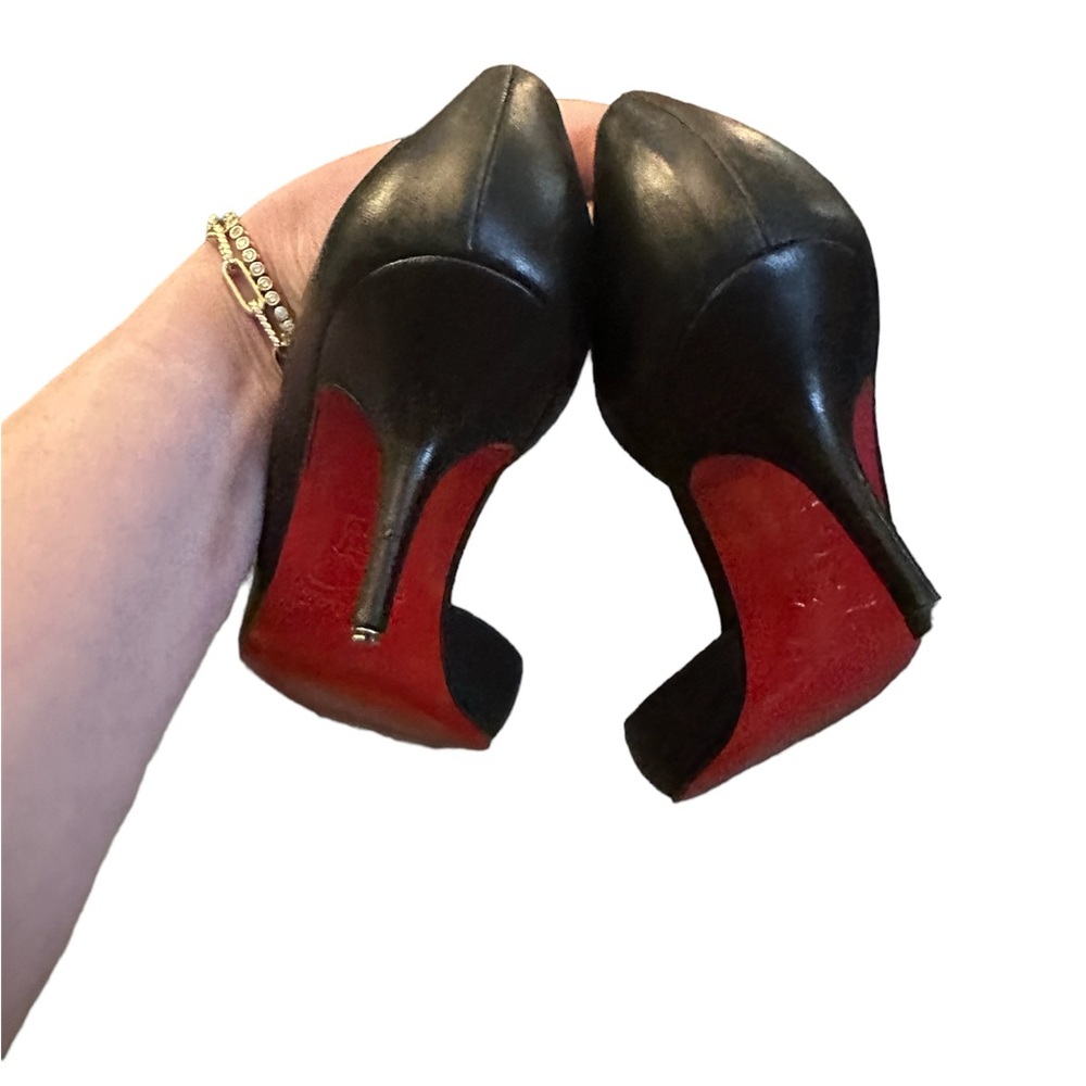 Christian Louboutin pointy toe kitten heel